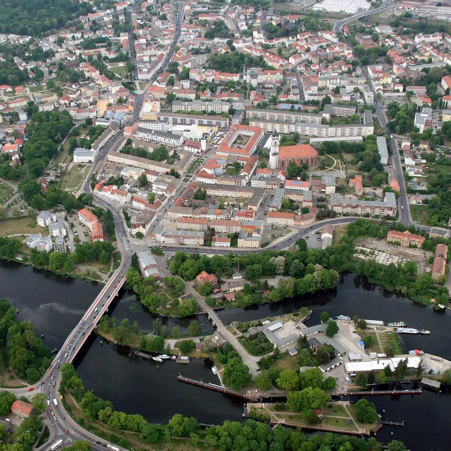 Luftbild des Untersuchungsgebiets in Fürstenwalde