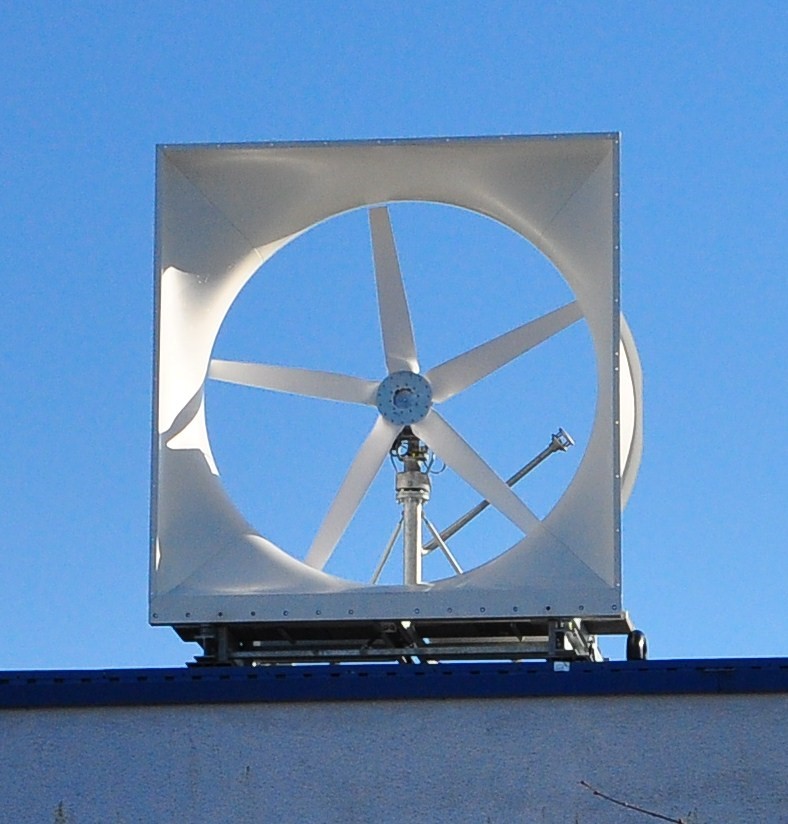 Building-integrated wind turbine