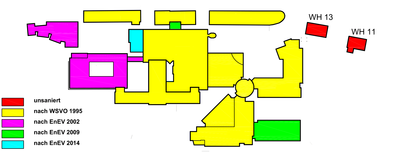 Plant layout at Erzgebirgsklinikum Annaberg