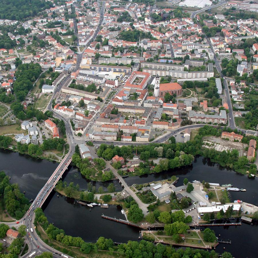 Aerial view of the study area in Fürstenwalde