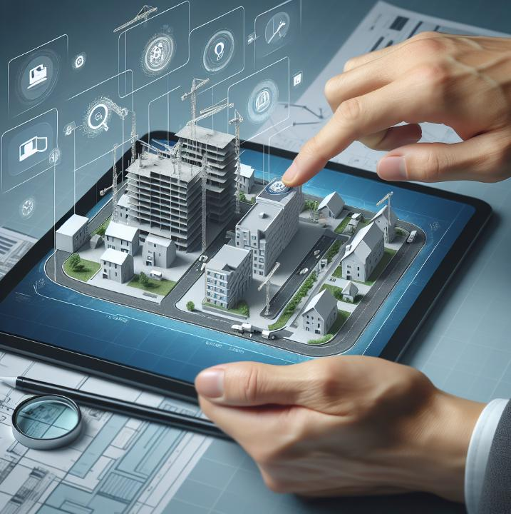 DigiTwinPlan digital building twin on a tablet